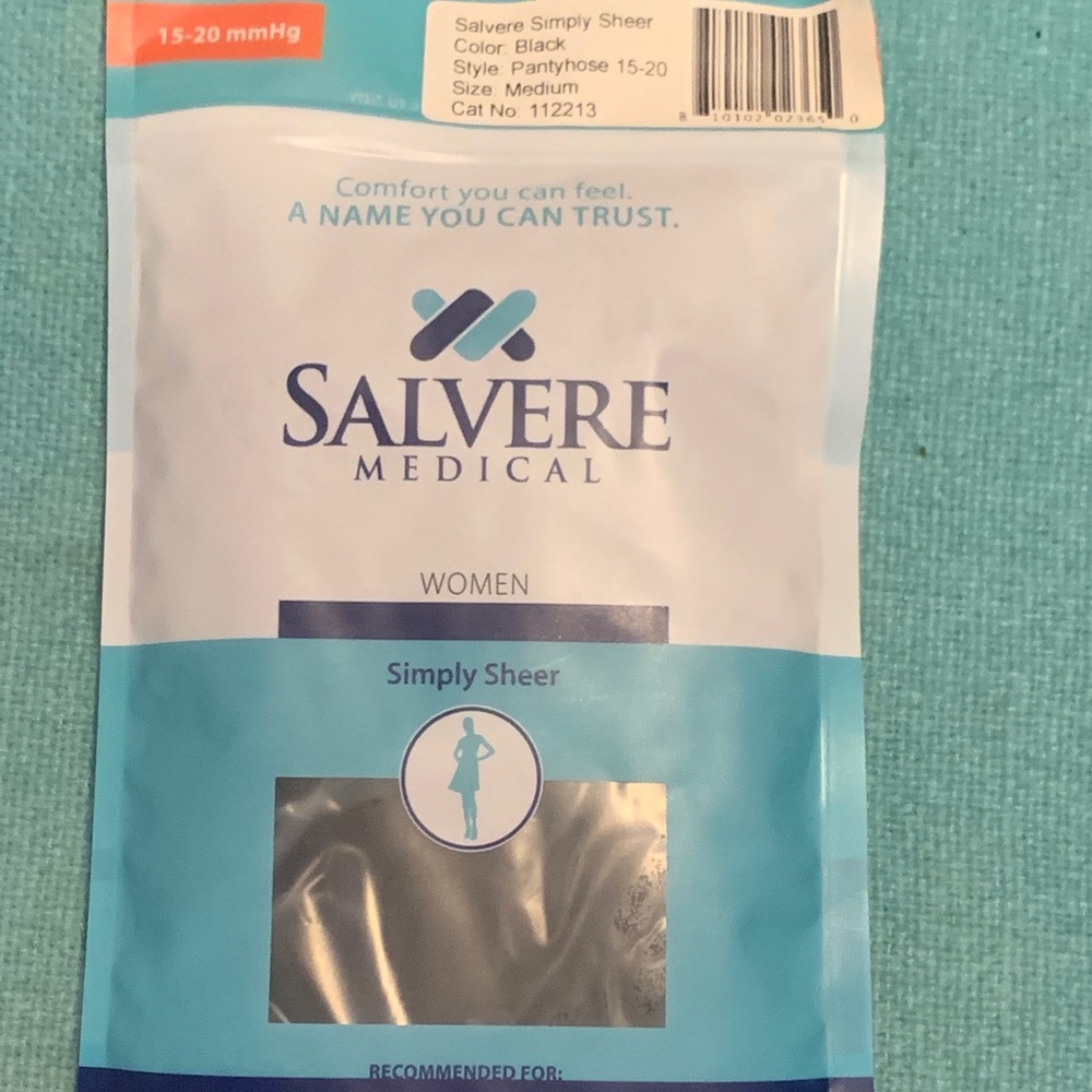 COPY - Salvere Black Compression Stockings NWT